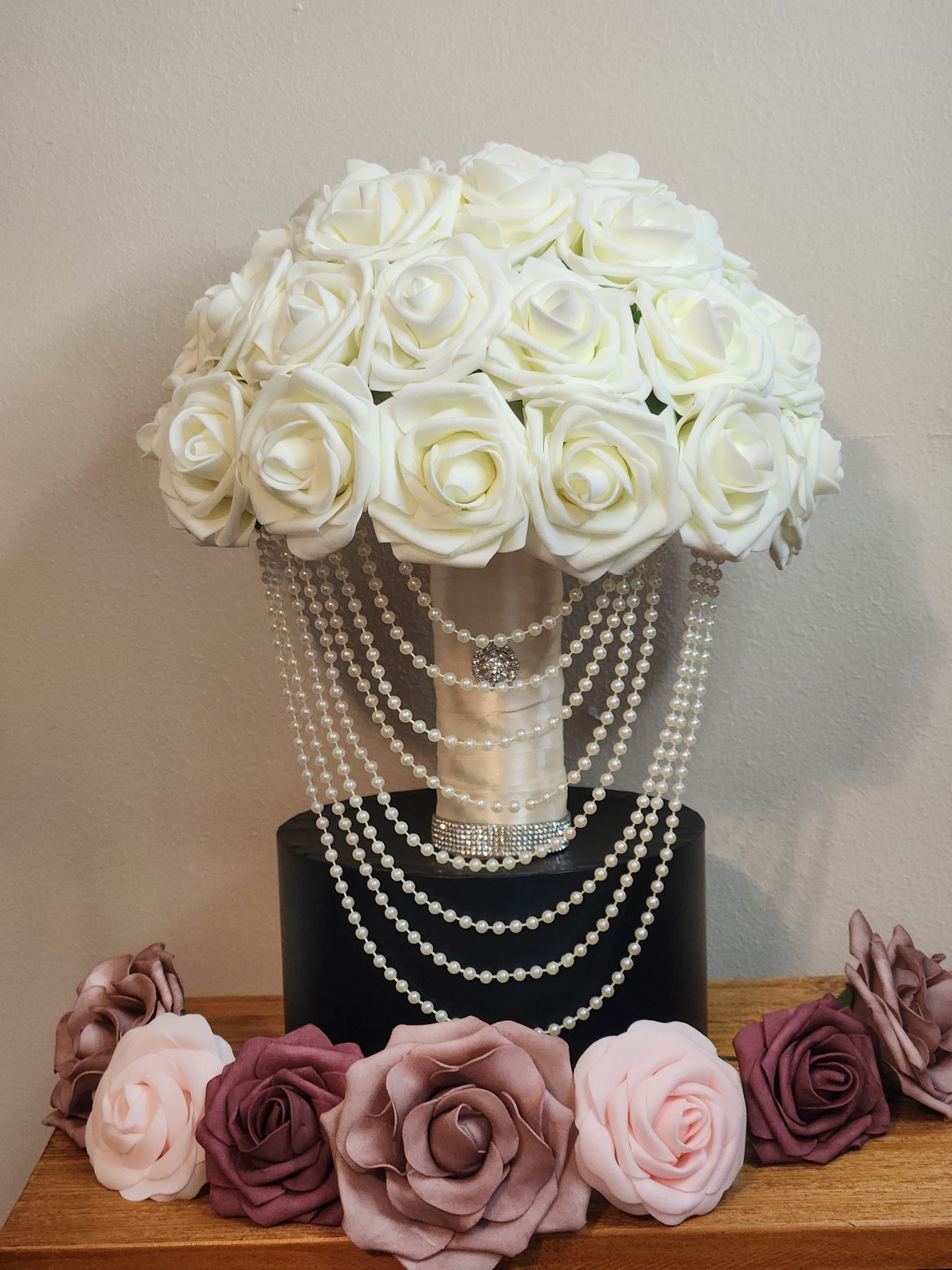 Ivory Rose Bling Bouquet