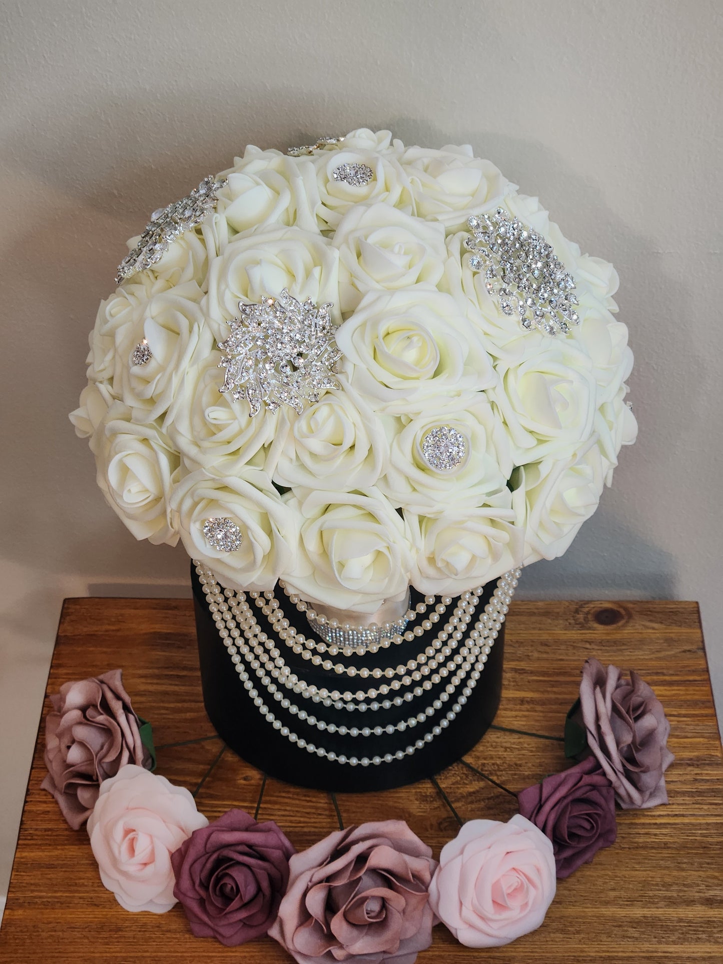 Ivory Rose Bling Bouquet