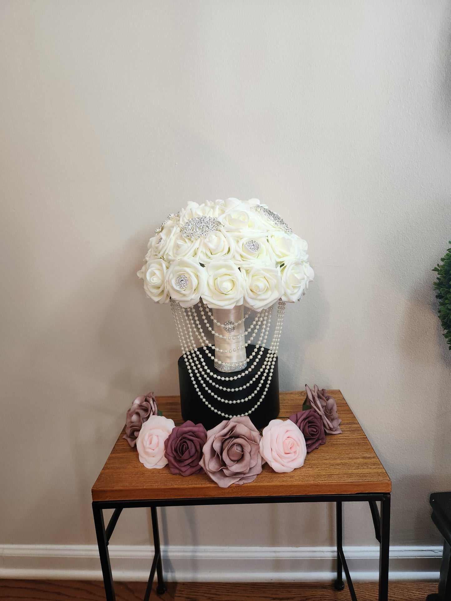 Ivory Rose Bling Bouquet