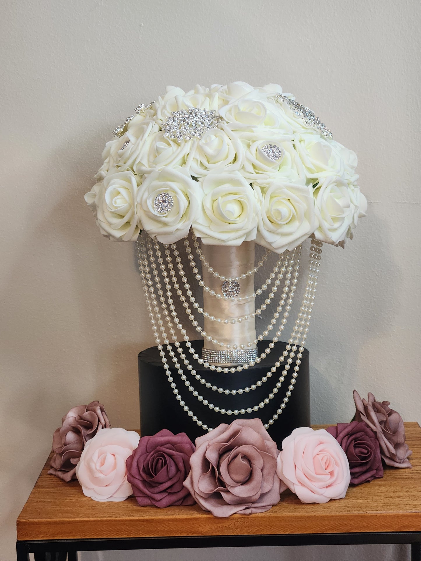 Ivory Rose Bling Bouquet