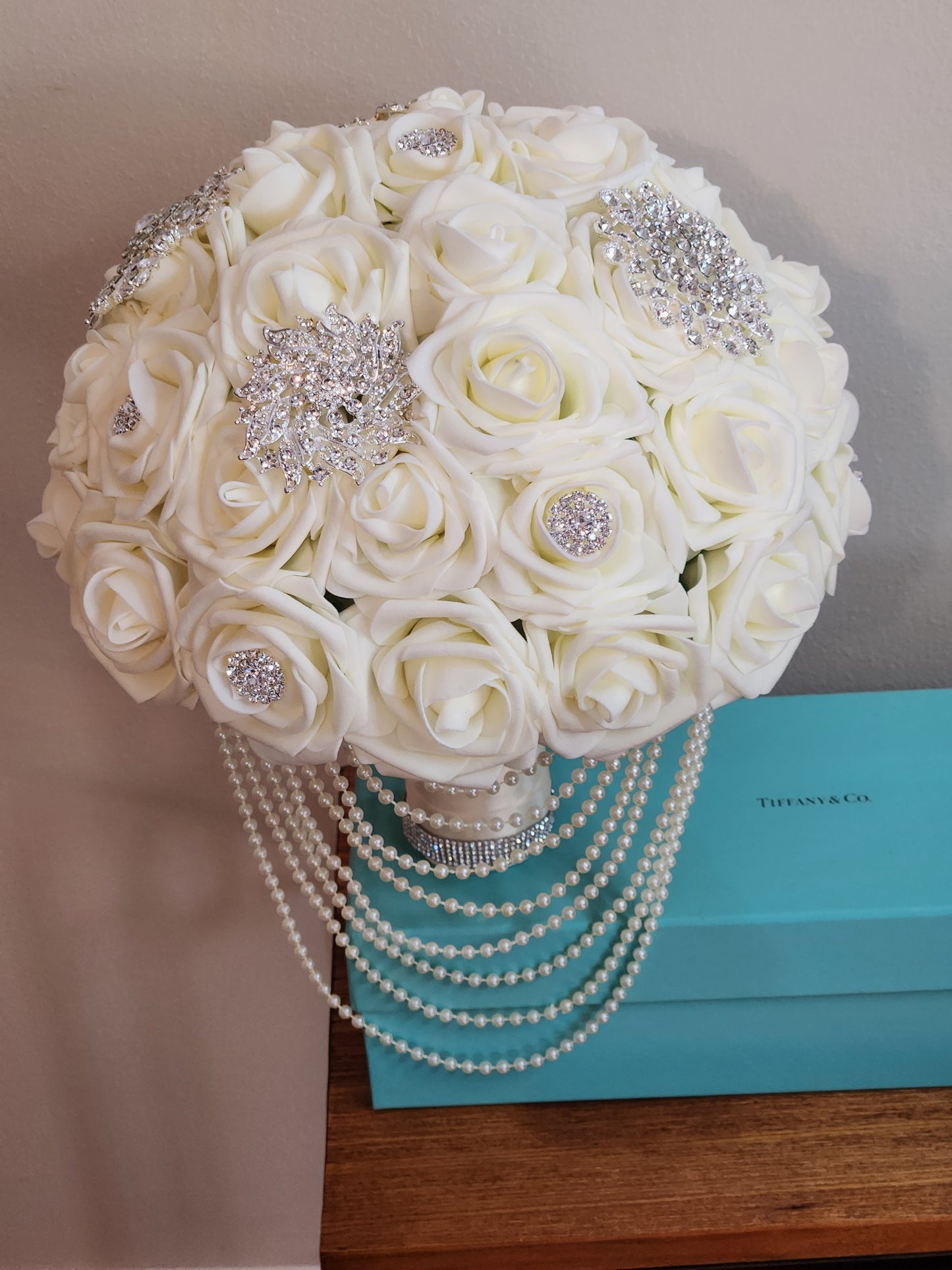 Ivory Rose Bling Bouquet