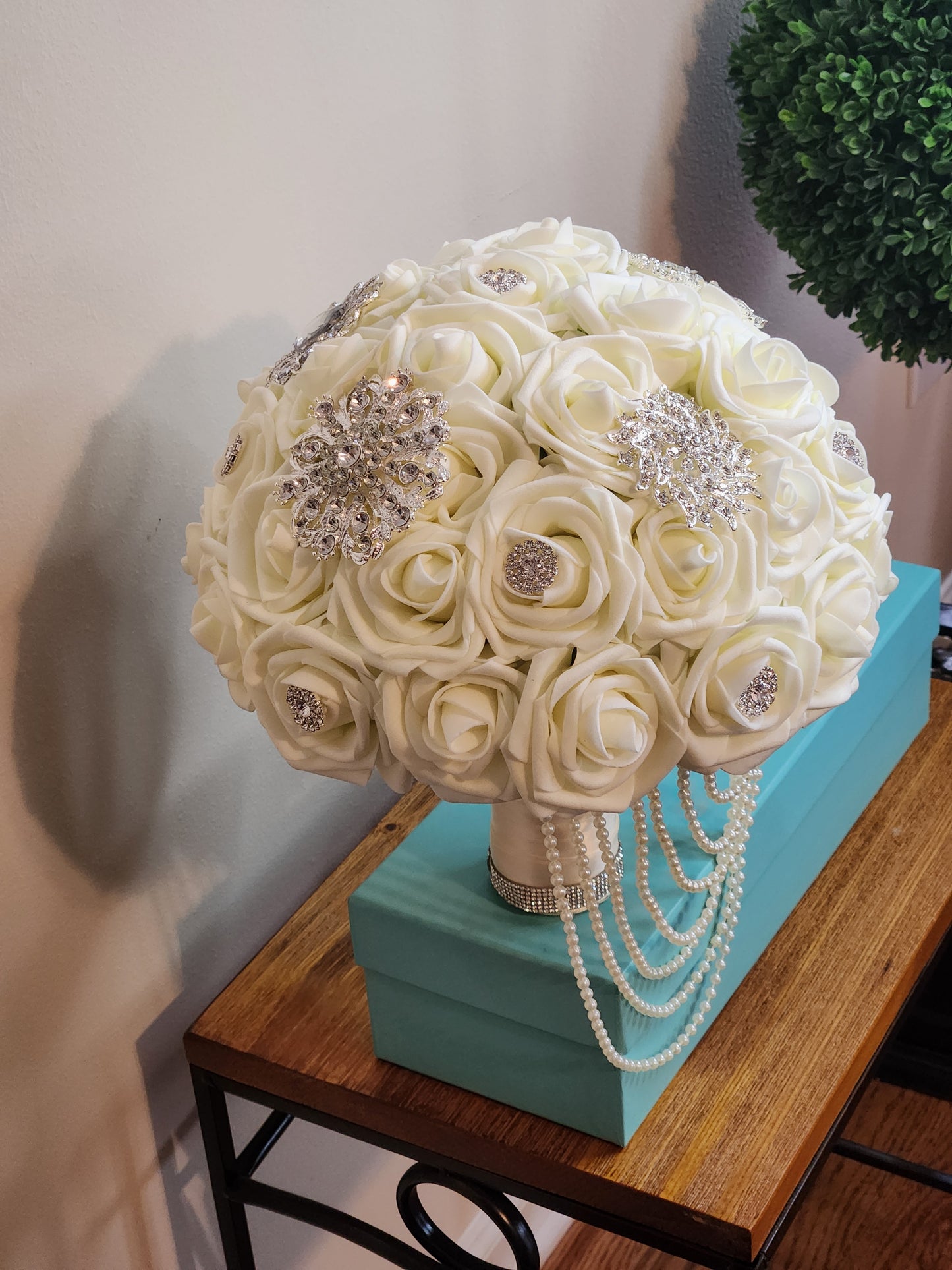 Ivory Rose Bling Bouquet