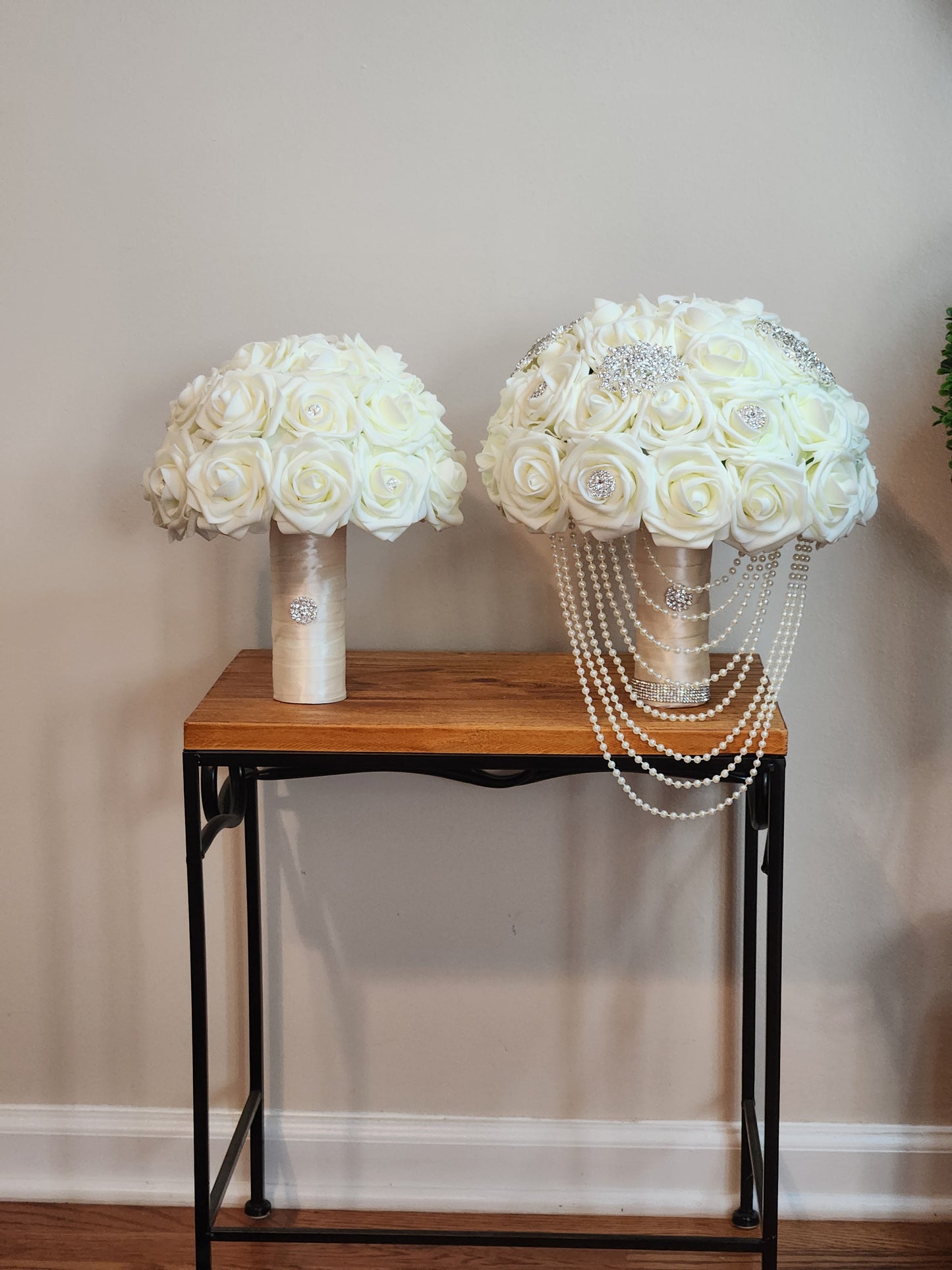 Ivory Rose Bling Bouquet