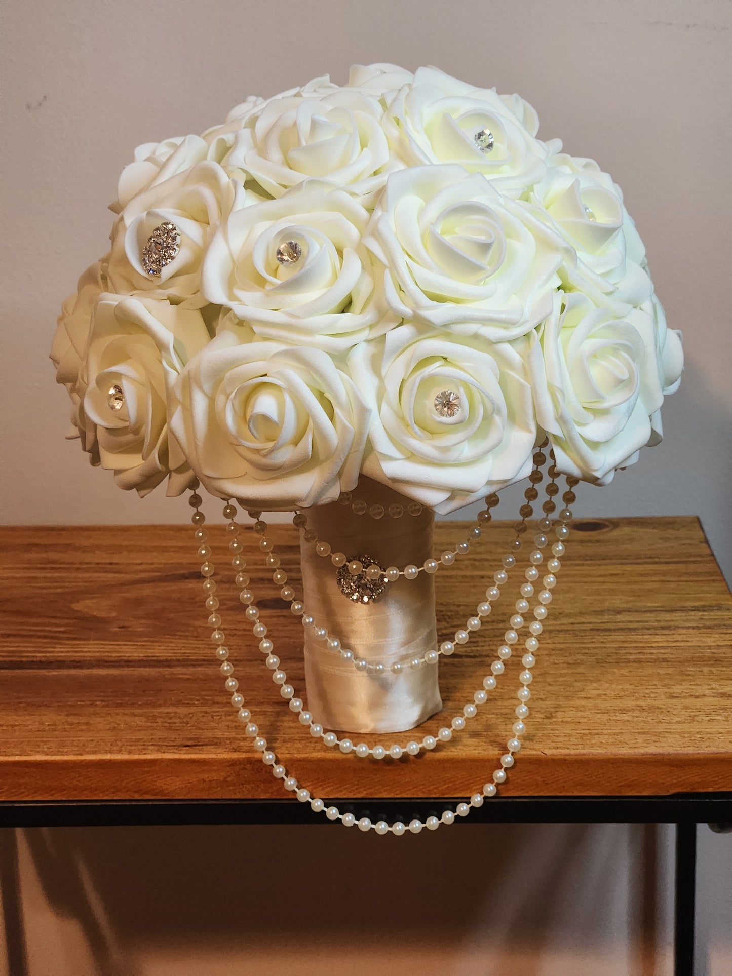 Ivory Rose Bling Bouquet
