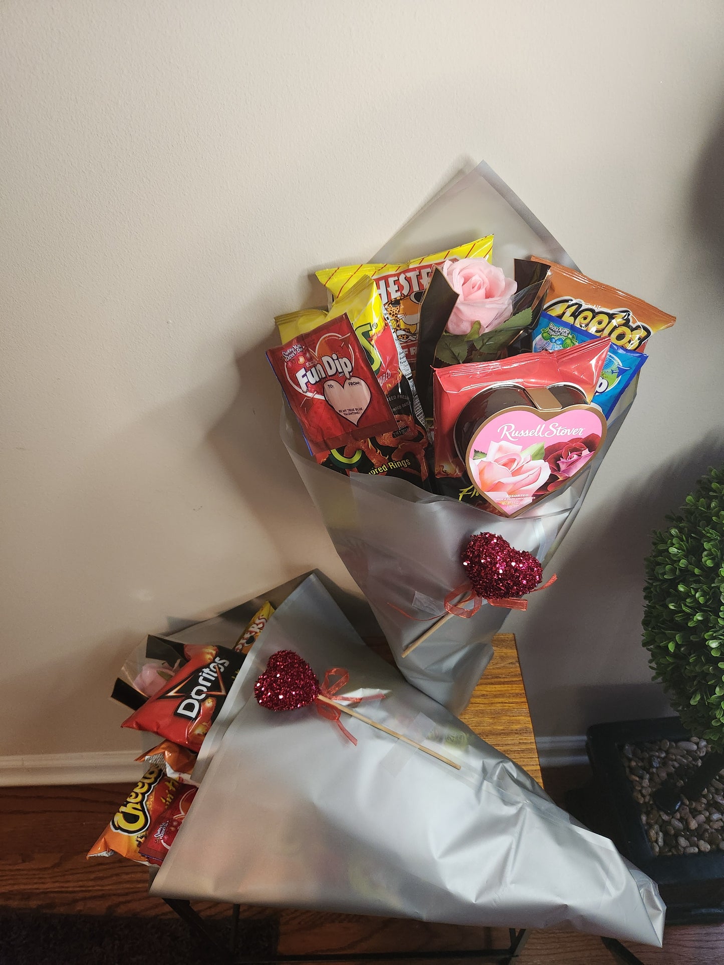 Flamin Hot Chips Bouquet with Candy Assortment