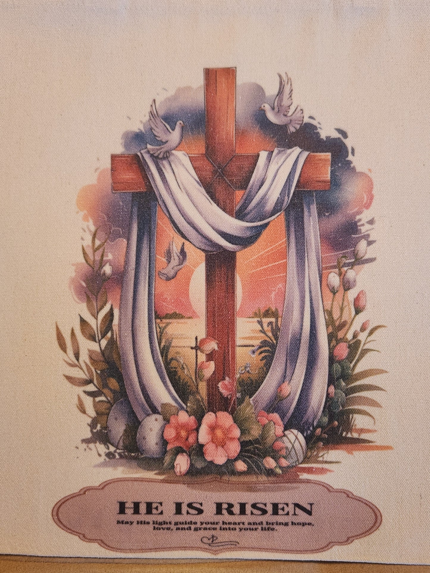 He is Risen Canvas Tote