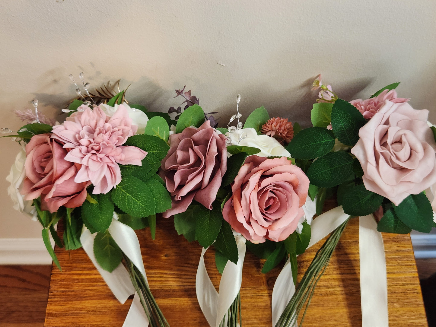 Pink Bridesmaid Bouquet Assortment