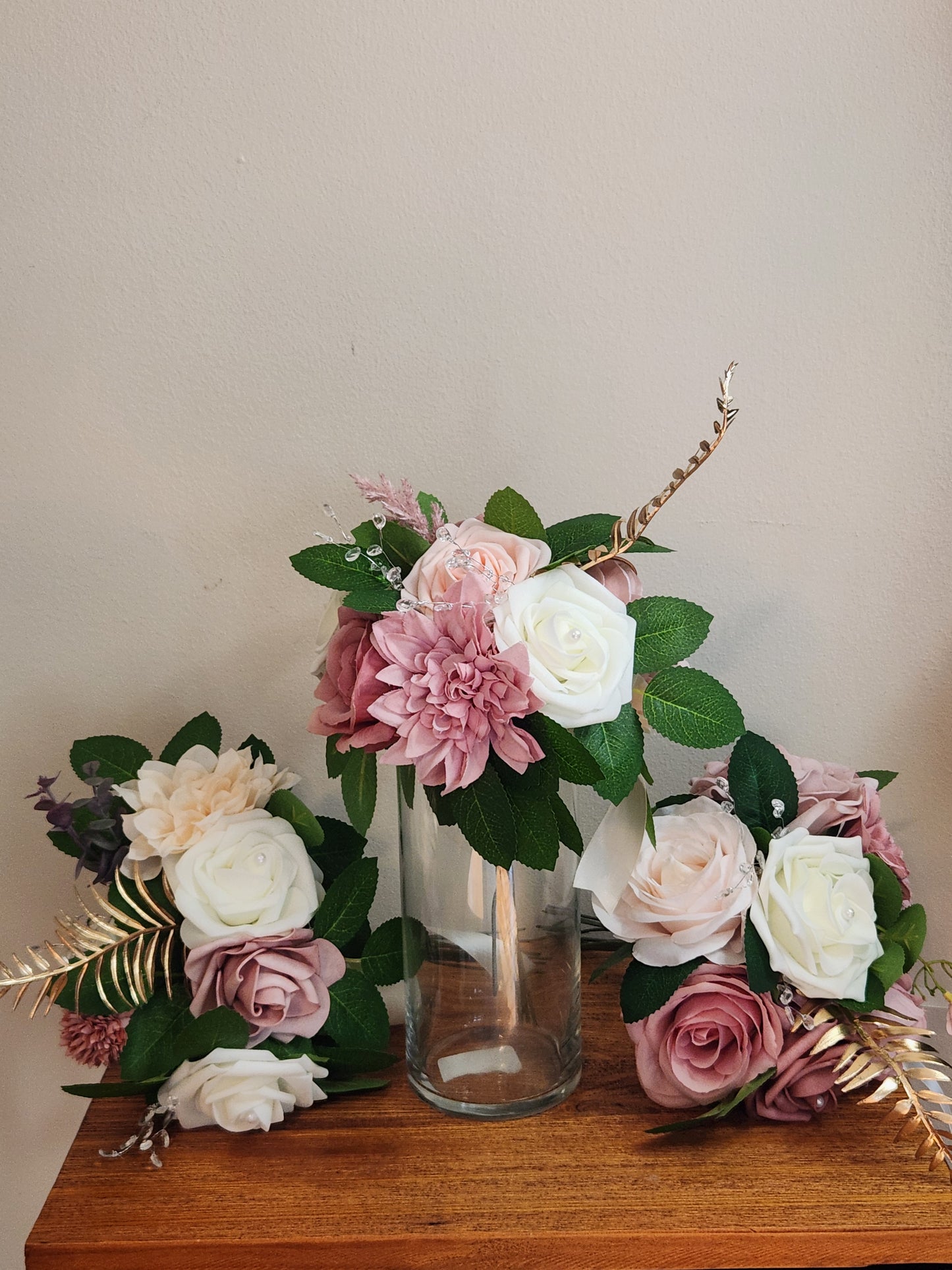 Pink Bridesmaid Bouquet Assortment