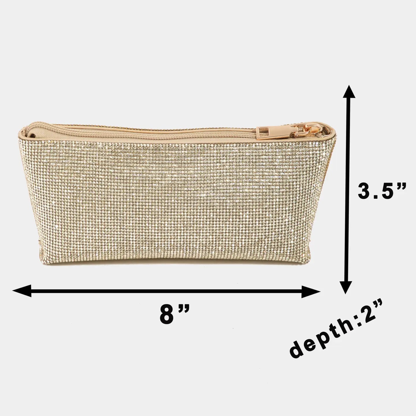 Clear Purse with Gold Clutch Insert
