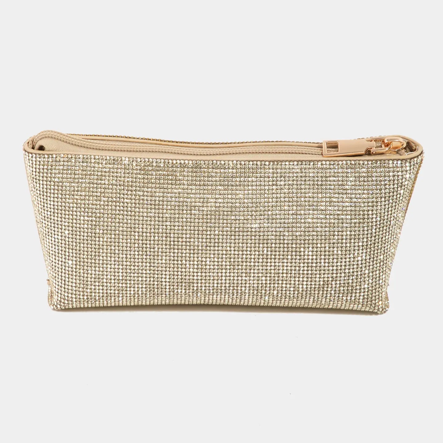 Clear Purse with Gold Clutch Insert