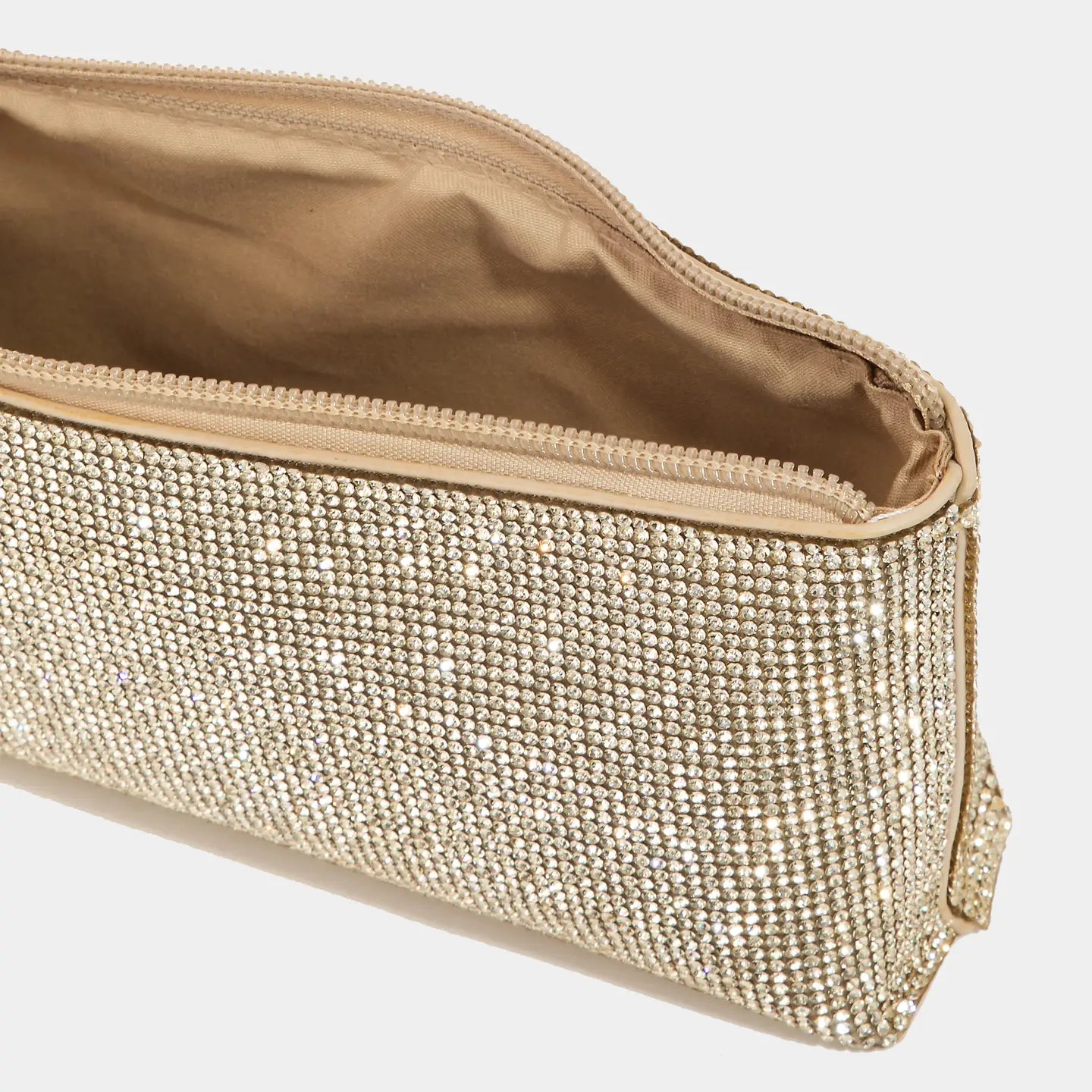 Clear Purse with Gold Clutch Insert
