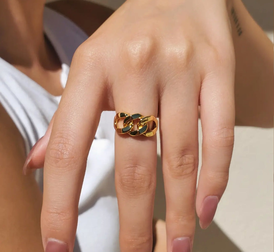 Vermeil Chain Ring