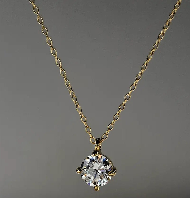 Classic Solitare Necklace