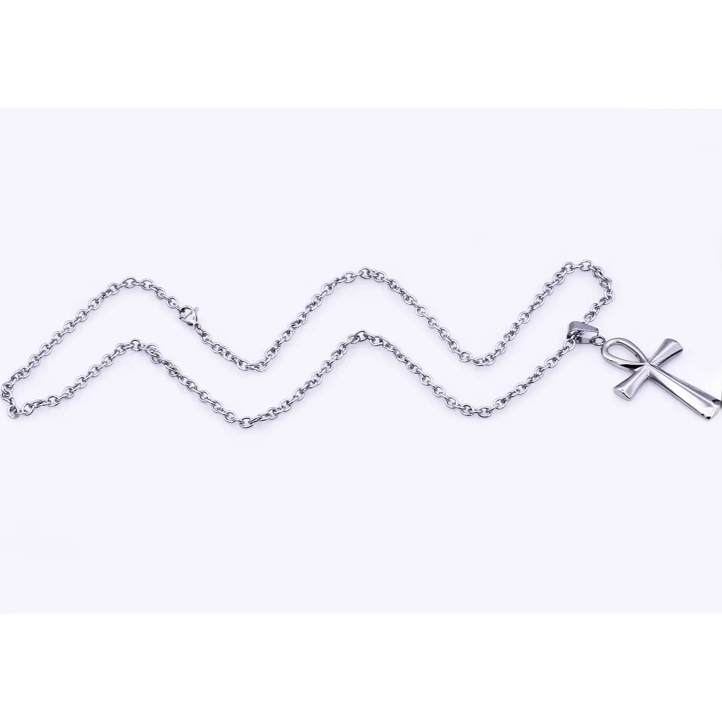 Men's Silver Ankh Necklace