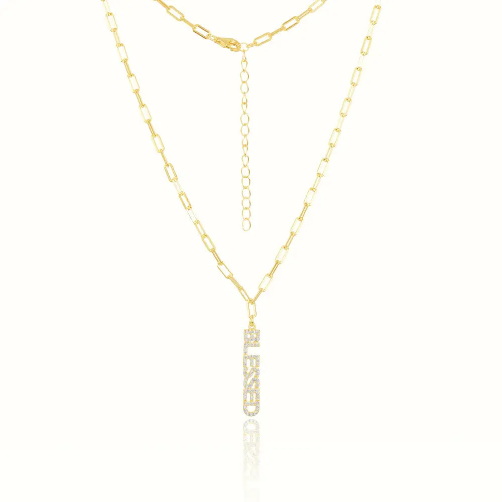 Blessed Paper Clip Necklace