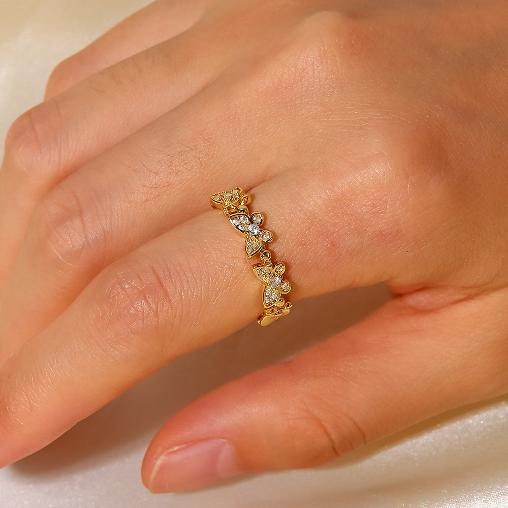 Adjustable Butterfly Ring