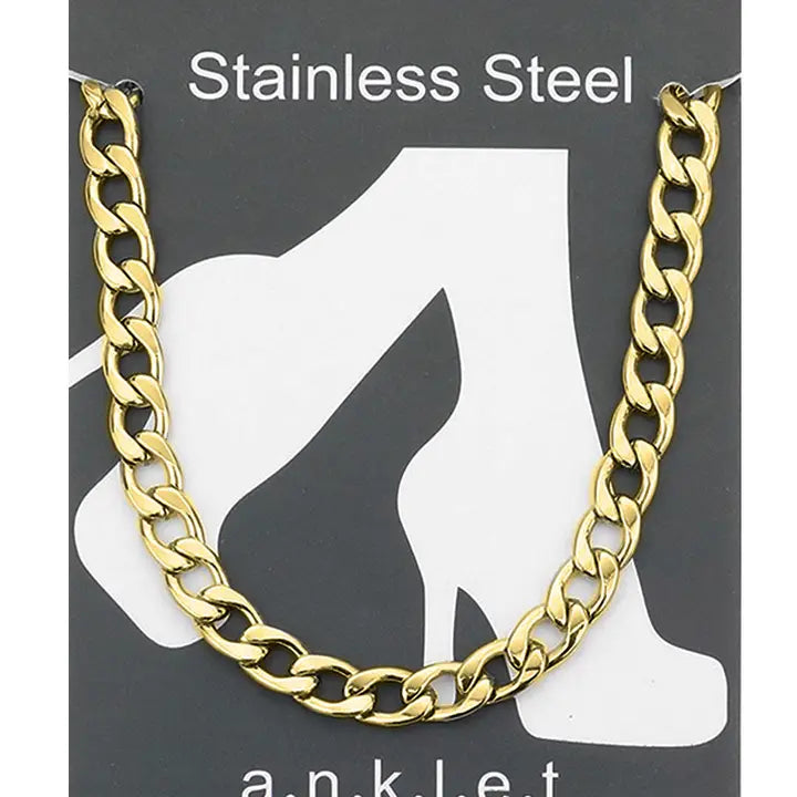 Gold Cuban Anklet