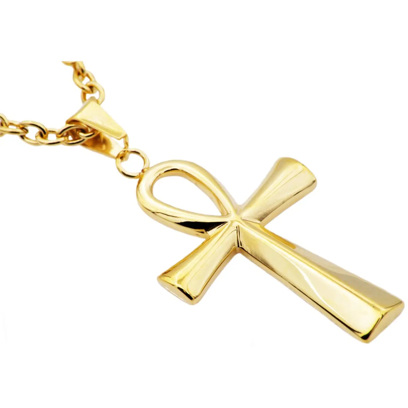 Men's Gold Ankh Necklace