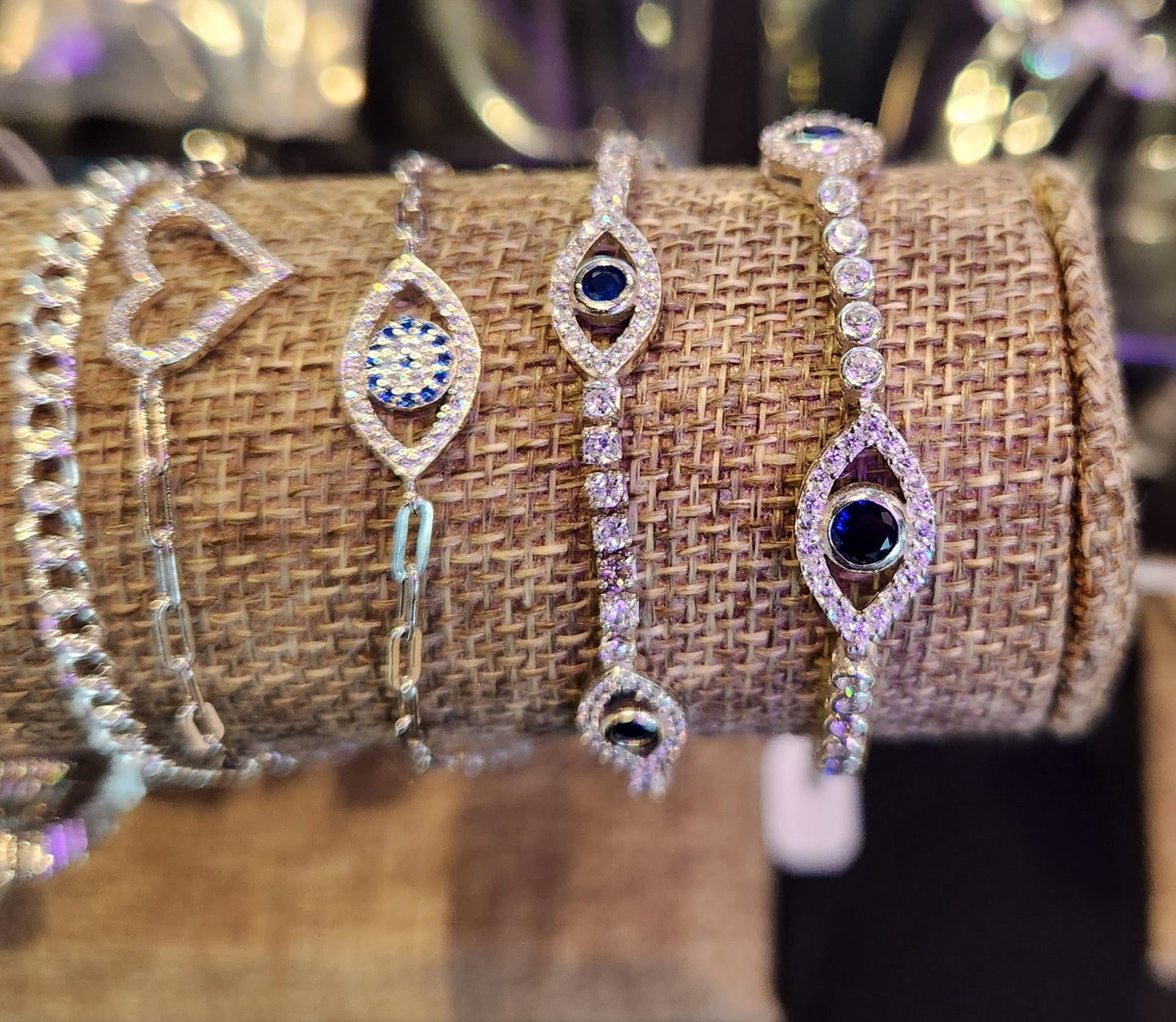 Evil Eye Bracelet Sterling Silver