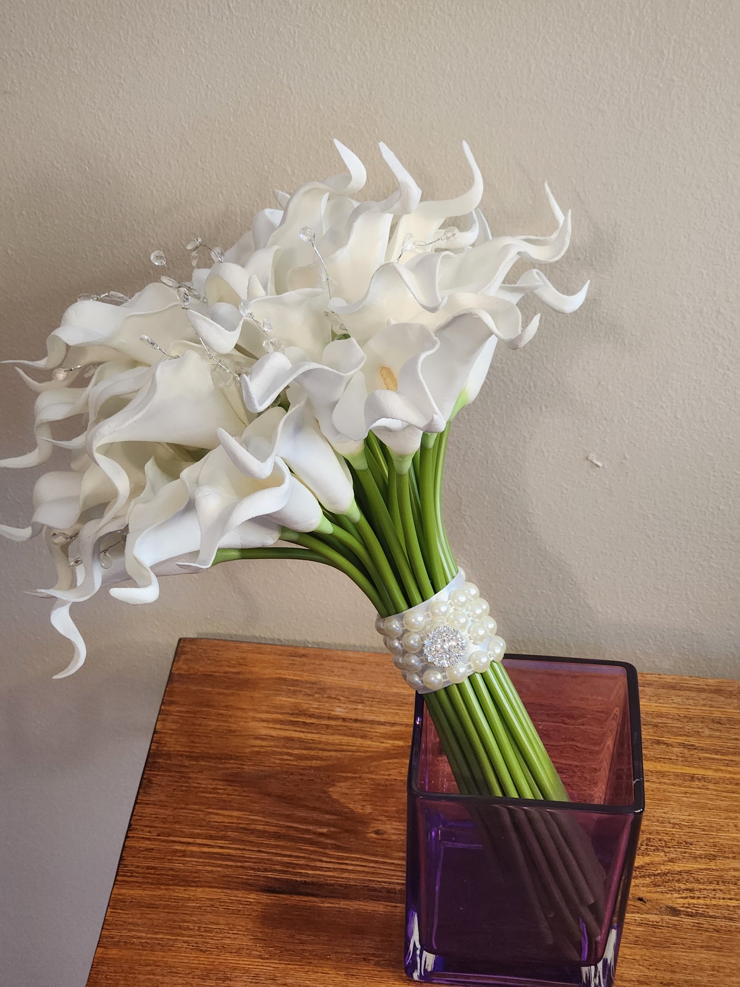 White Calla Lily Bridal Bouquet