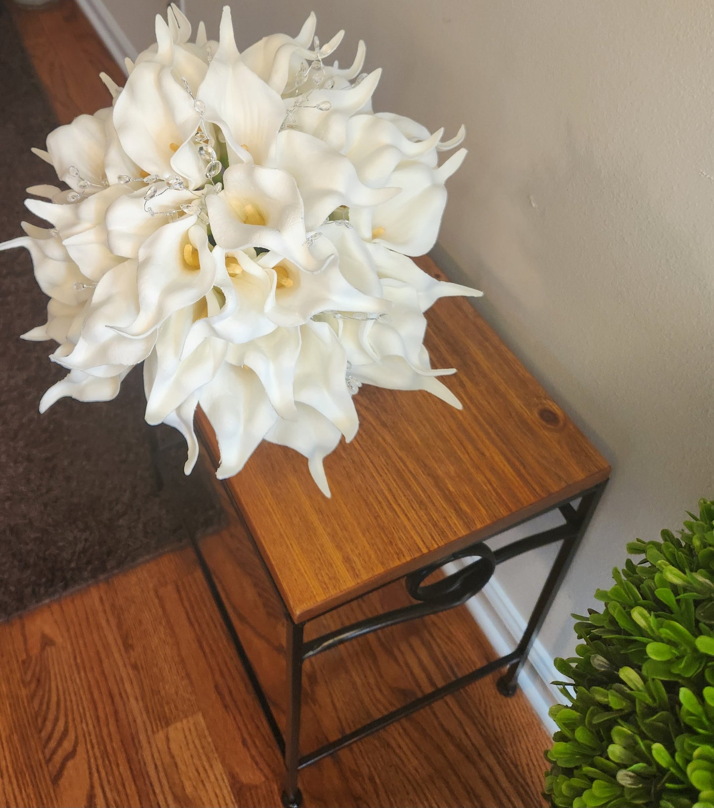 White Calla Lily Bridal Bouquet