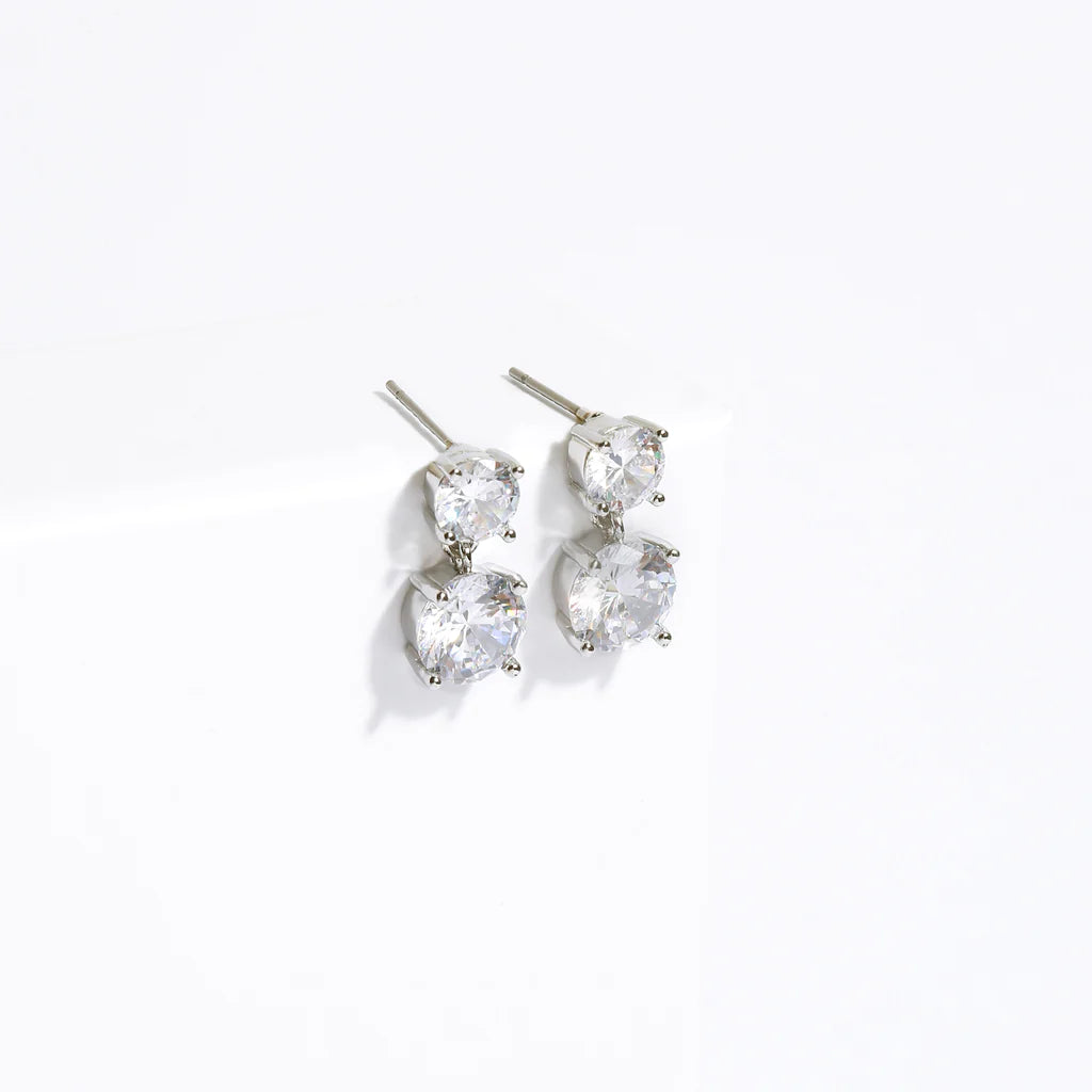 Cubic Zirconia Drop Earrings