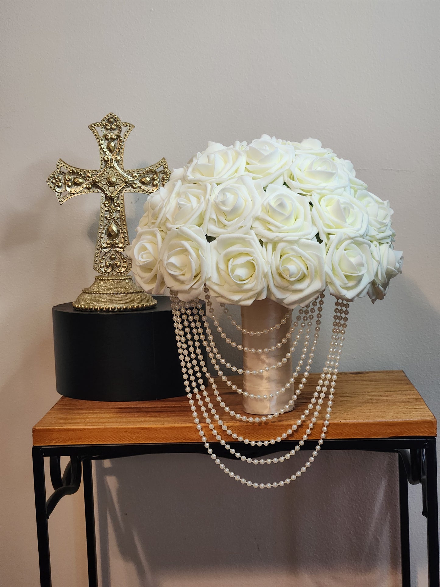 Ivory Rose Bling Bouquet