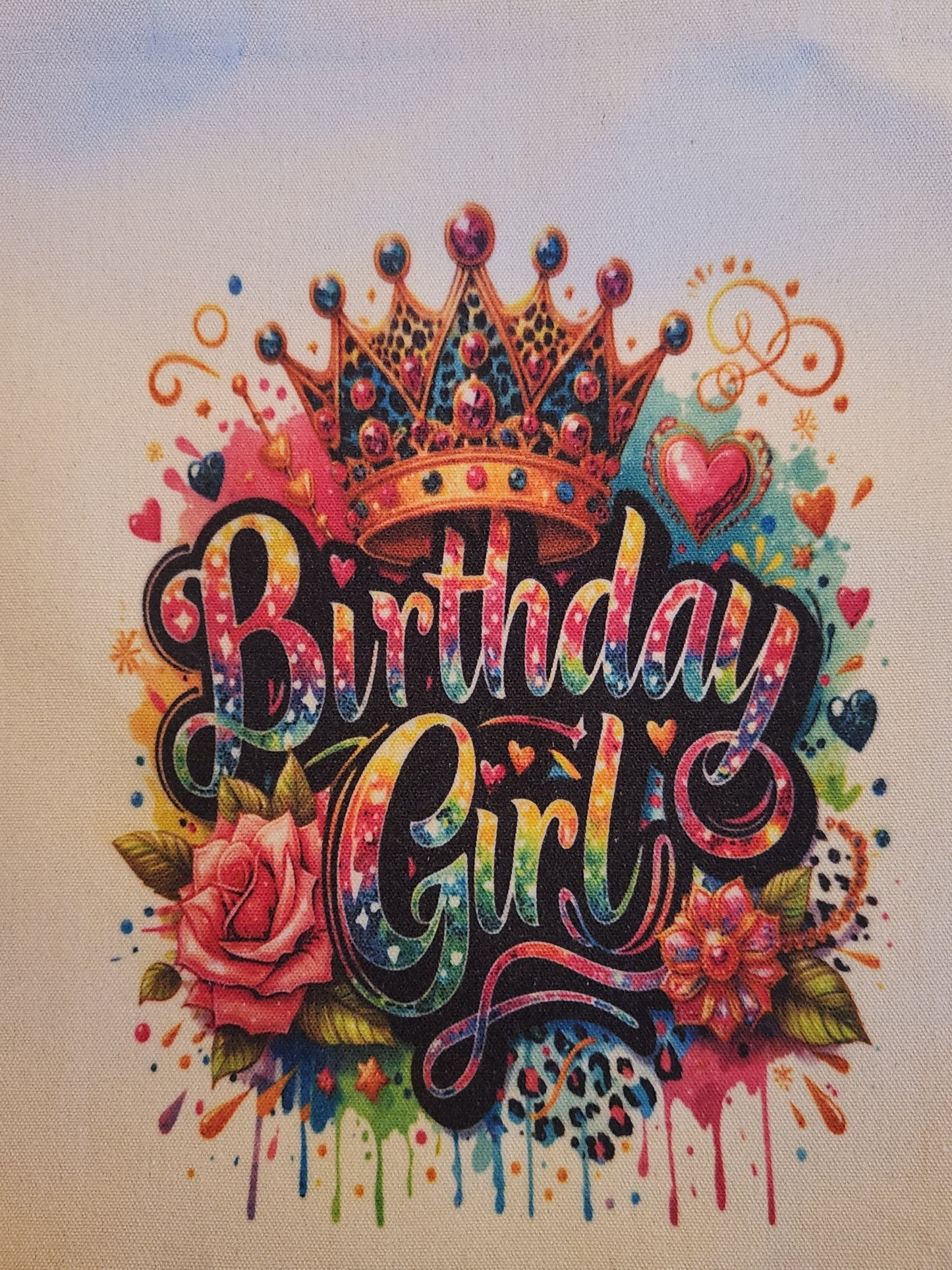 Birthday Girl Canvas Tote