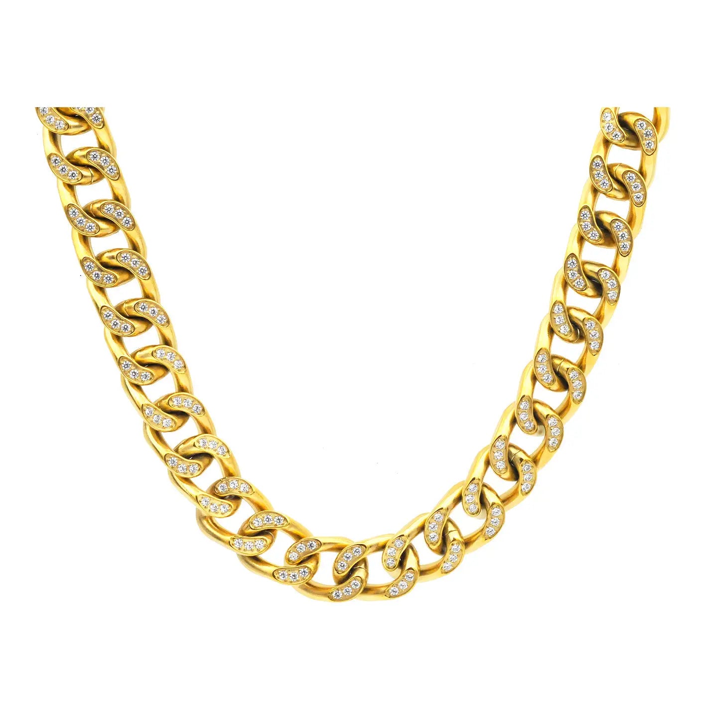 Men's Gold Bling Cuban Link Necklace