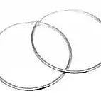 50mm Sterling Silver Hoop Earrings