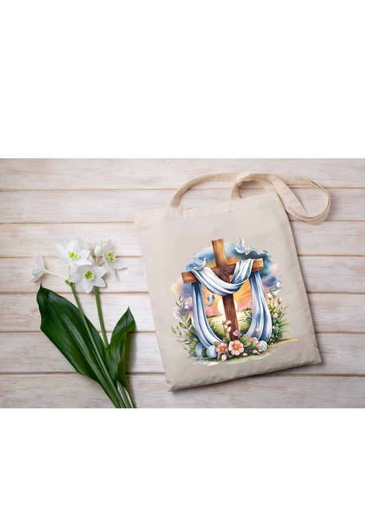 He is Risen Canvas Tote