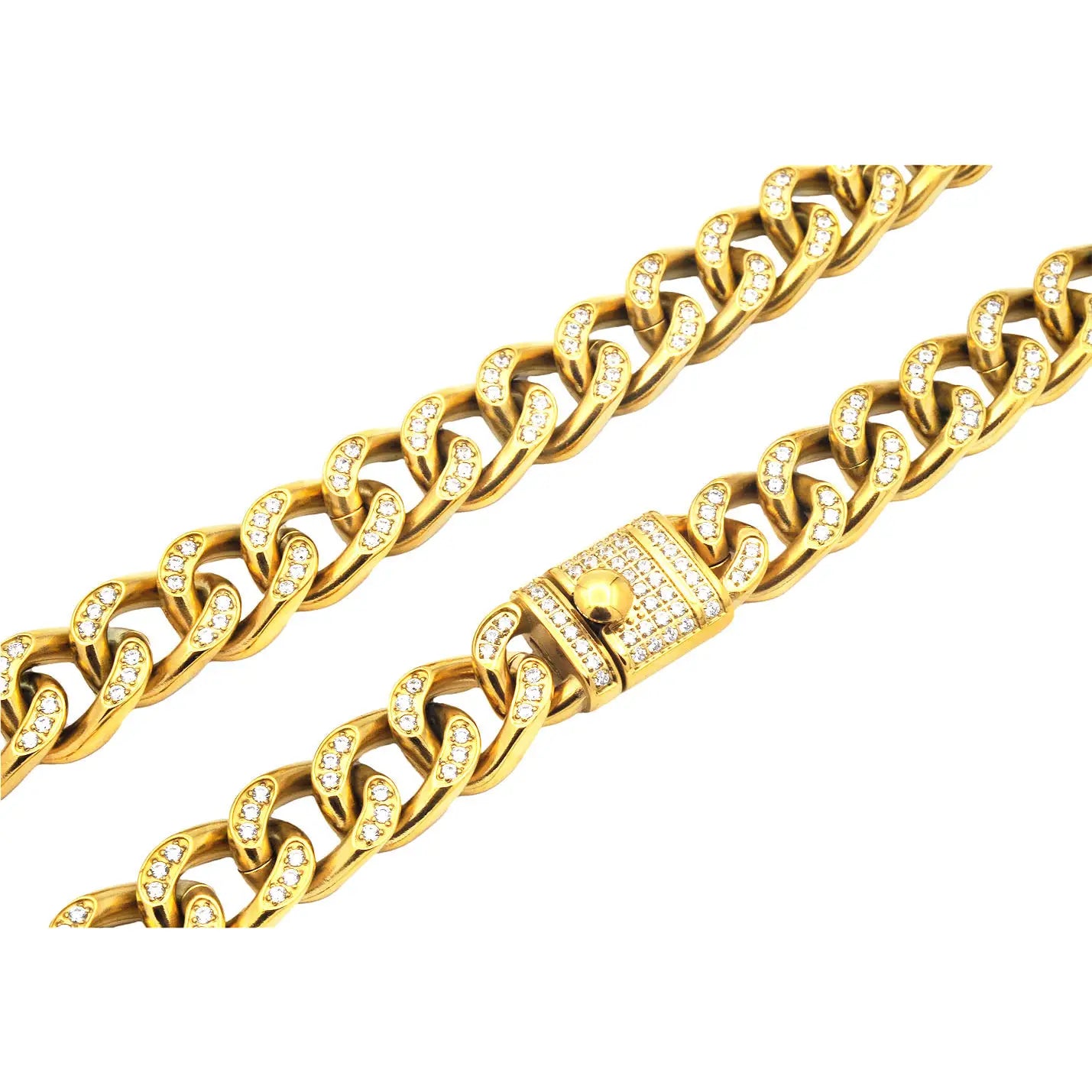 Men's Gold Bling Cuban Link Necklace