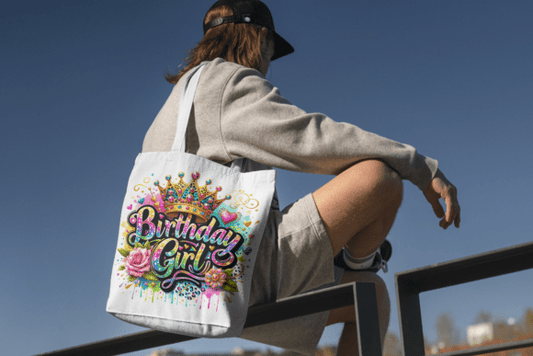 Birthday Girl Canvas Tote