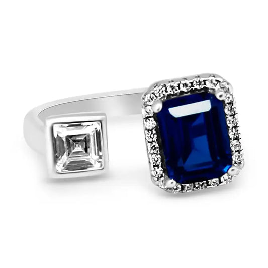 Blue Gemstone Ring 925