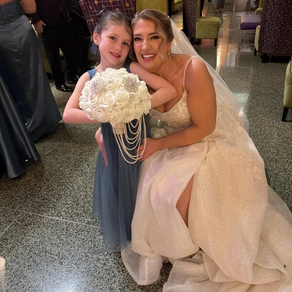 Ivory Rose Bling Bouquet