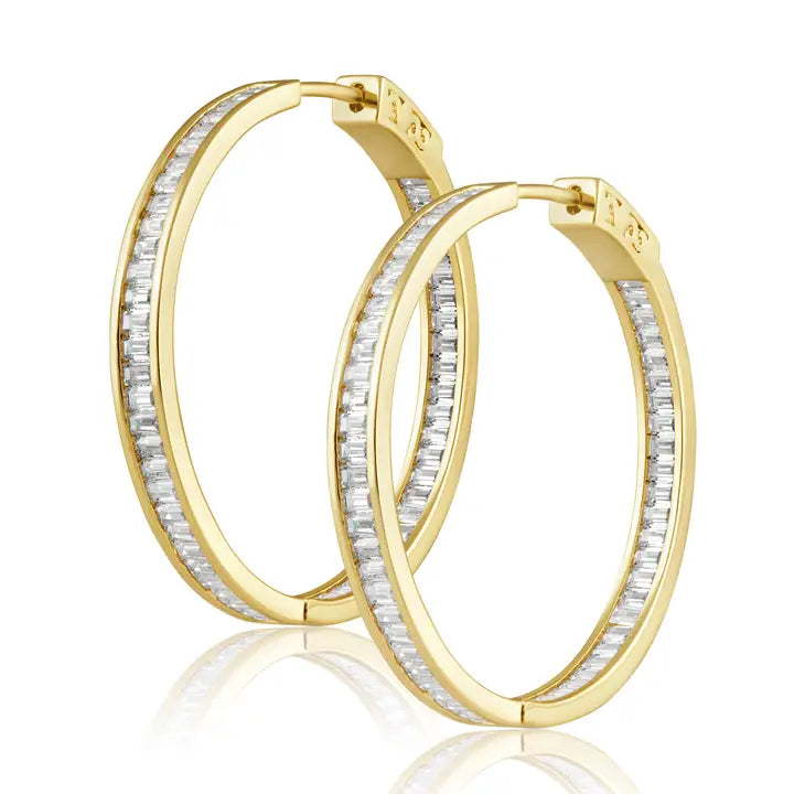 Cubic Zirconia hoops