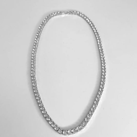 Silver 5mm Tennis Necklace