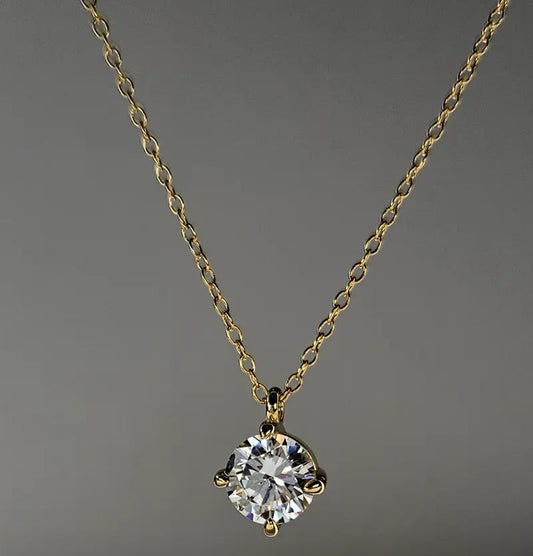 Classic Solitare Necklace