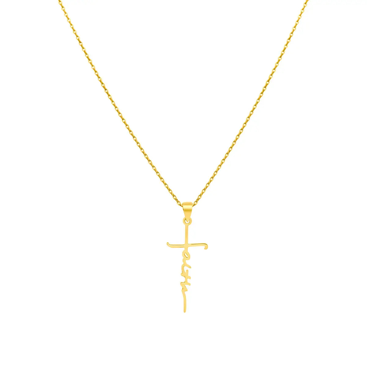 Faith Sterling Silver Necklace