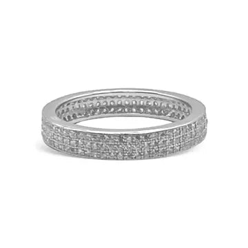 Sterling Silver Channel Ring