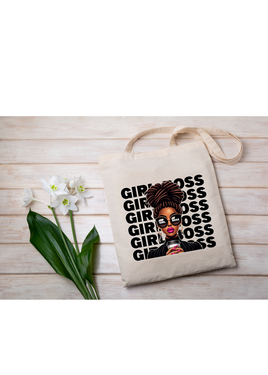 Girl Boss Canvas Tote