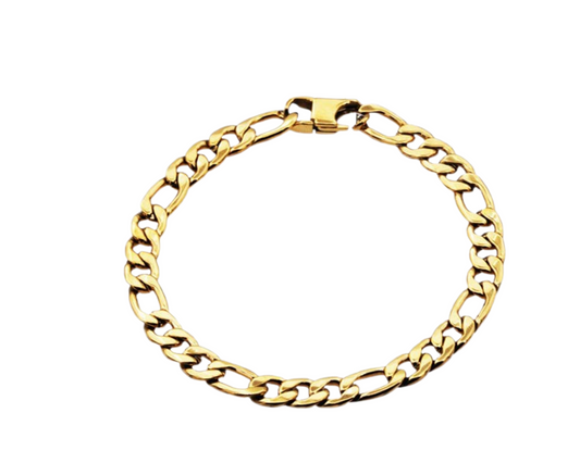 Men's Gold Figaro Bracelet