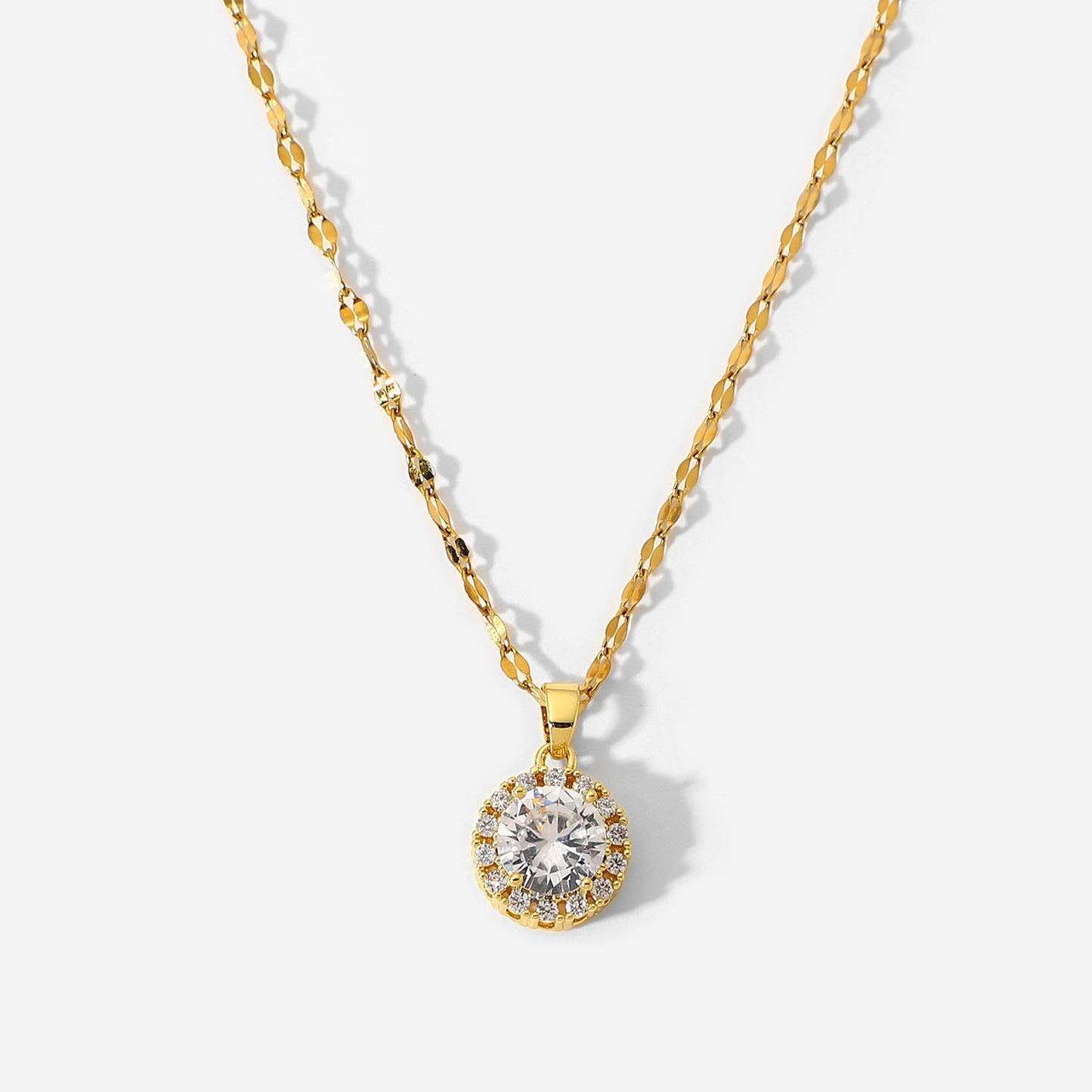 Pendant Necklace 18K Gold Plated