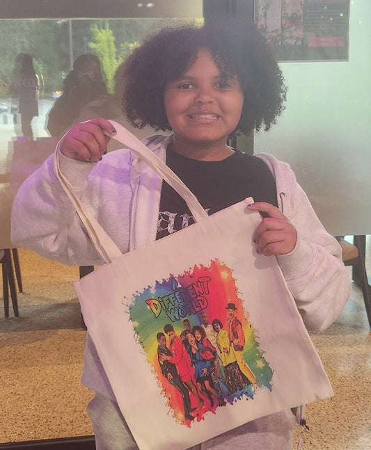 A Different World Canvas Tote