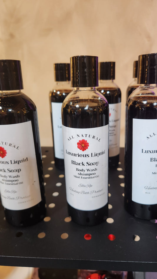 Ella Ree's Luxurious Liquid Black Soap Body Wash