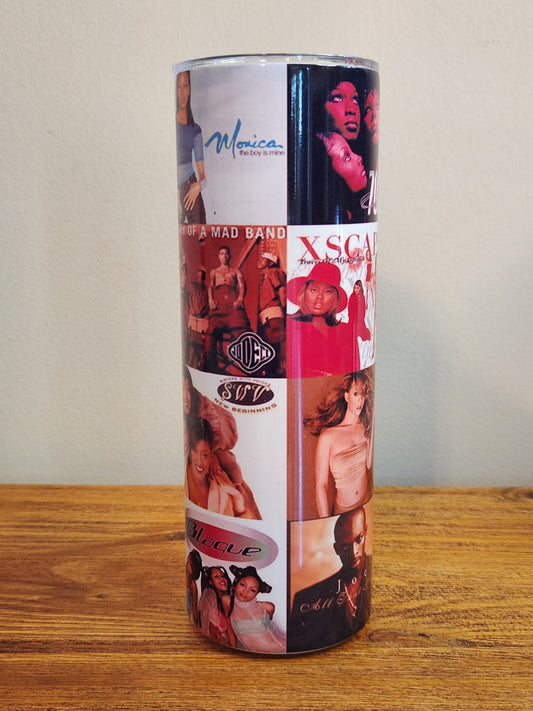 R&B Albums White Tumbler
