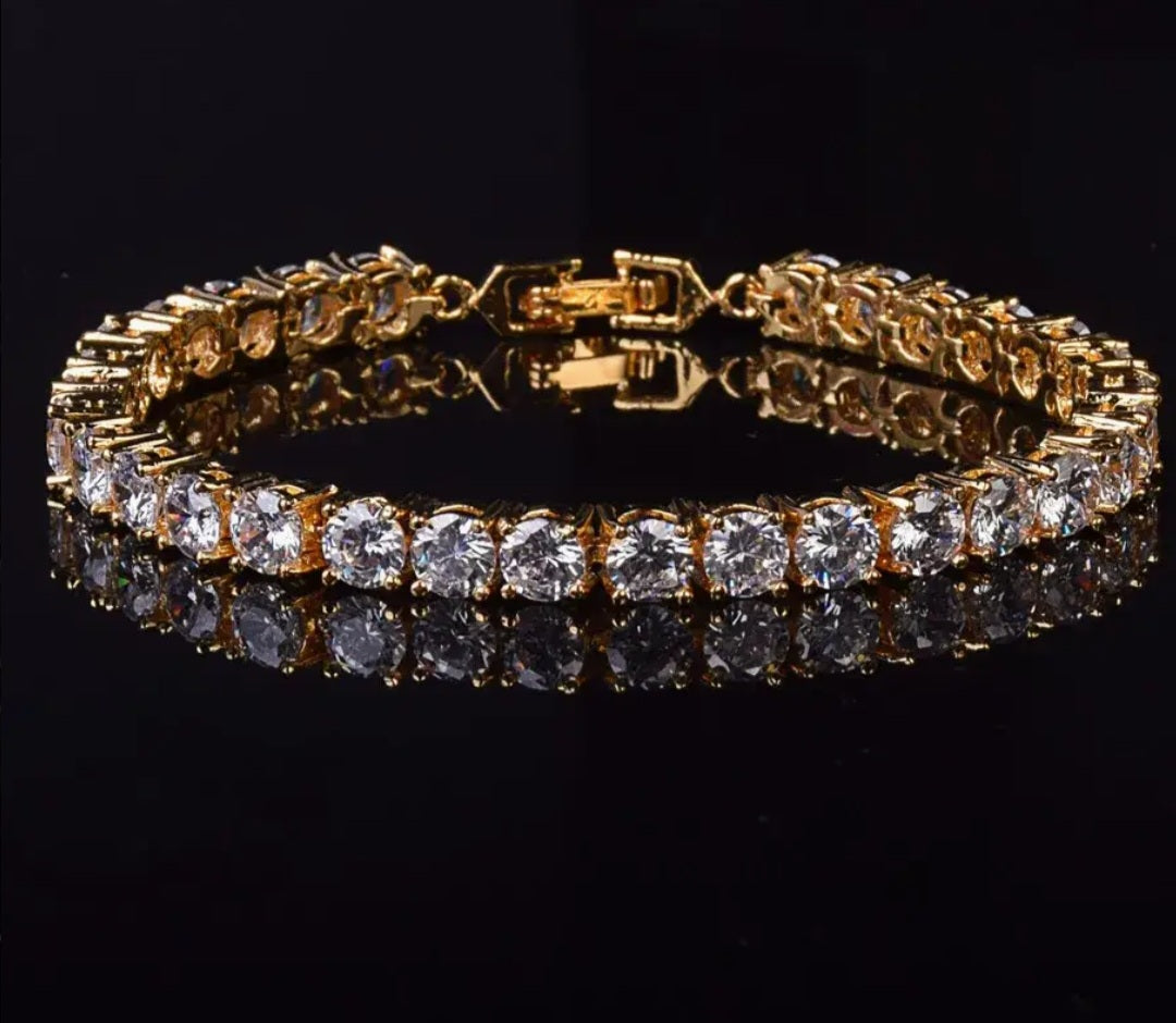 Ladies Large Tennis Bracelet
