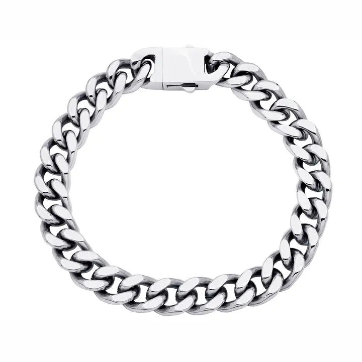 Men's Silver Cuban Link Bracelet