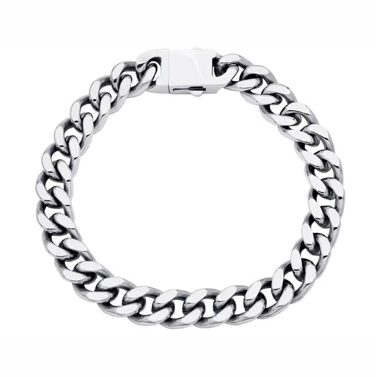 Men's Silver Cuban Link Bracelet