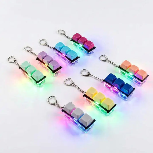 Light Up Stress Relief Fidget Keychain